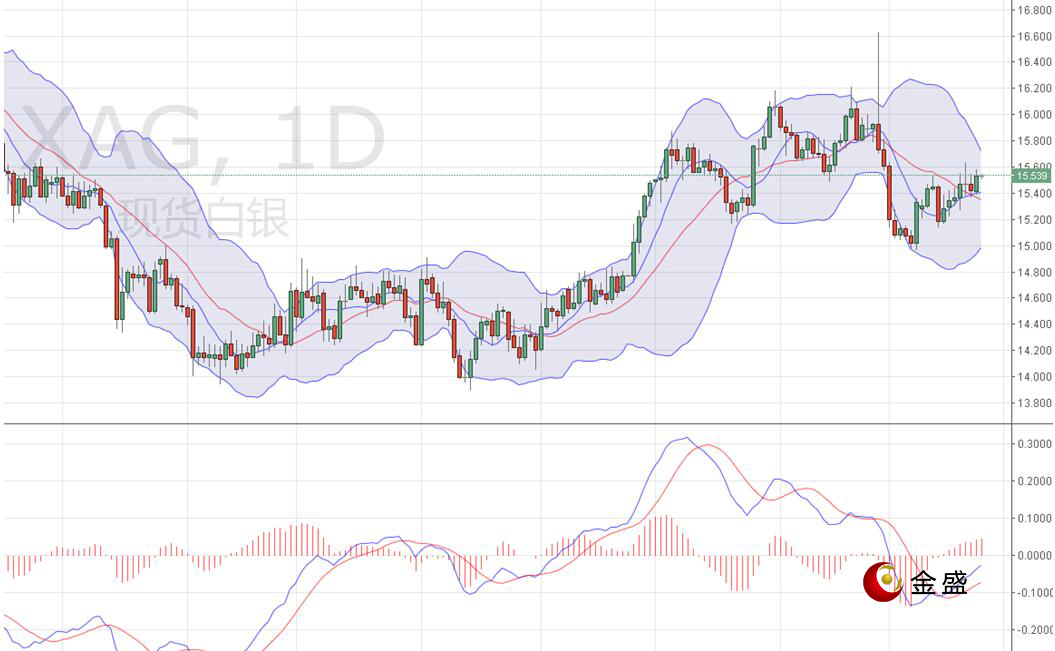 金盛贵金属 现货白银日线图